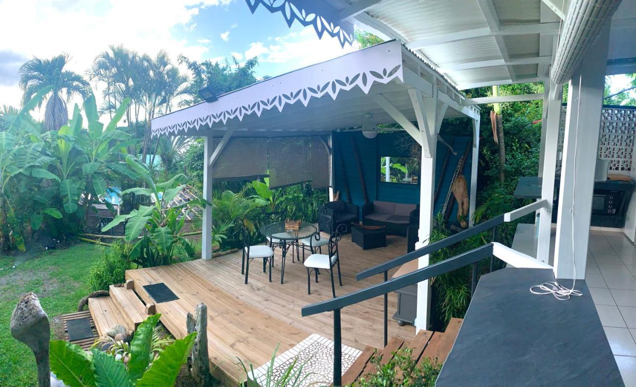 LODGE PAMPLEMOUSSE avec PISCINE privative , dans parc calme à 500 m plage Le Carbet Esterno foto